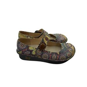 Alegria Shoes Women 37 EU/ 6.5-7 US Multicolor Paloma Kenya Mary Janes Artsy